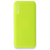 Huawei P Smart S Kılıf İçi Kadife Kaplı Nano Silikon Kapak - Sarı