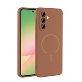 Samsung Galaxy A26 Kılıf Magsafe Özelikli ve Pastel Şarj Özellikli ŞIk Meta Premium Silikon Kapak