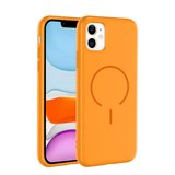 iPhone 11 Kılıf Magsafe Özelikli ve Pastel Şarj Özellikli ŞIk Meta Premium Silikon Kapak