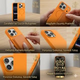 iPhone 15 Kılıf Magsafe Özelikli ve Pastel Şarj Özellikli ŞIk Meta Premium Silikon Kapak