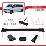 Volkswagen T6 Multivan 2015-2024 Arası ile Uyumlu FLY Model Ara Atkı Tavan Barı Siyah 2 Adet