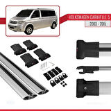 Volkswagen T5 Caravelle 2003-2015 Arası ile Uyumlu FLY Model Ara Atkı Tavan Barı Gri 2 Adet