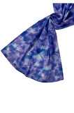 Valino Vual Twill Fular 45x110 cm - Yaprak Desenli, Hafif ve Nefes Alabilir Şal