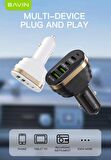 Bavin PC 587-PD Çoklu Cihaz 4 Usb Tip C Port 40w Hızlı Araba Şarjı