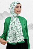 HAREM GÜL DESEN PAMUK ŞAL EŞ5208-1