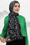 HAREM GÜL DESEN PAMUK ŞAL EŞ5208-11