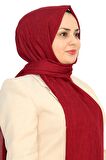 D Desen Jakarlı Pamuklu Şal EŞ5263-18