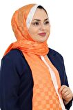 HİNT İPEK DAMA MONOGRAM ŞAL EŞ5304-12