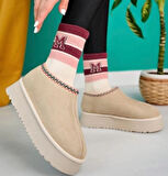 BİÇOMİ Foyk Bej Süet Bot