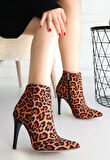 BİÇOMİ Blan Zebra Saten Topuklu Bot