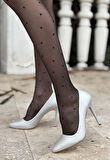 BİÇOMİ Hillar Gümüş Saten Stiletto Ayakkabı