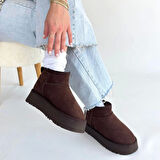 BİÇOMİ Linne Kahverengi Süet Bot