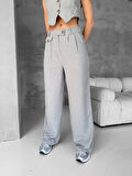 BİÇOMİ Essential yelek pantolon takım gri s255254