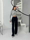 BİÇOMİ Fitilli şardonlu pantolon siyah a4058