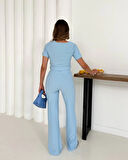 BİÇOMİ V aksesuarlı ottoman takım mavi s255850