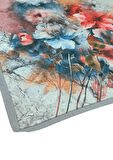 Enba Çiçek Desenli Pamuklu Eşarp 90x90 cm