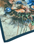 Enba Çiçek Desenli Pamuklu Eşarp 90x90 cm