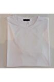 BLUES MODA Unisex Bisiklet Yaka Kısa Kollu Basic Pamuklu T-Shirt