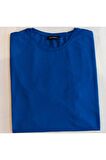 BLUES MODA Unisex Bisiklet Yaka Kısa Kollu Basic Pamuklu T-Shirt