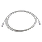PATCH CORD UTP CAT6 3 MT WHITE (NPC06UZDB-WT003M)