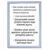 Sar Plus Balıksırtı Puzzle Çerçevesi 500 Parça Için Ebat 48cmx34cm Beyaz