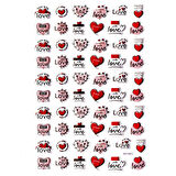 Sticker Kabartmalı A4 Boyutunda Stiker Defter, Planlayıcı Etiket-(lim520) - Aşk , Kalp , Love