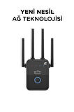 AC35Q Siyah Wi-Fi Router 1600Mbps Çift Bant 4 Anten