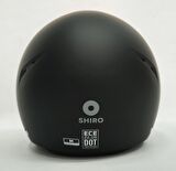Shıro Tokıo Yarım Kask Mat Siyah L