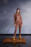 Monamise Kadın Çiçek Baskılı "Dream It Wish It!" Pijama Takımı