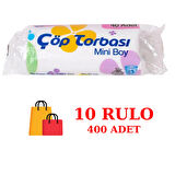 Canhome Çöp Torbası Küçük Boy Beyaz 10 Rulo 40X50 Cm. 30 Litre