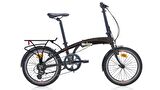 Carraro Flexi 108 V-fren 20"Jant  8 Vites Katlanır Bisiklet Siyah Kırmızı