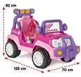 Pilsan Queen 12V Uzaktan Kumandalı Akülü Araba Akülü Araba 3+ Yaş Pembe Mor 