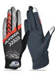 XBYC Outdoor Mtb Mevsimlik Tam Parmak Bisiklet Eldiveni Large Eldiven Kırmızı