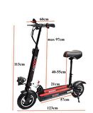 Scoowy - Sway Elektrikli Scooter Süspansiyonlu Katlanır Koltuk Scooter Koltuğu 