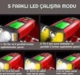 Forte Gt 3 In 1 Bisiklet El Feneri 5 Led Fonksiyonlu Km Sayaçlı Su Geçirmez Far Mavi