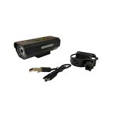 XBYC 6127 800 Lümen Bisiklet Ön Lamba Far Aydınlatma Usb Şarjlı Siyah