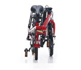 Carraro Flexi 108 V-Fren 20"Jant 8 Vites 32 Kadro Katlanır Bisiklet Kırmızı Siyah