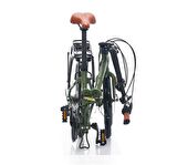 Carraro Flexi 121D MD 20" 35 CM Kadro 21 Vites Unisex Katlanır Bisiklet Haki Yeşil Siyah