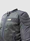 Forte Gt 2001057 Dark Night Yazlık Mont 3 Kademeli Korumalı Motosiklet Montu 4XL Beden Siyah