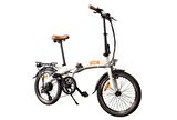Alba Fold 2 Std Elektrikli Katlanır Bisiklet LED Gösterge, 7.8Ah Batarya Beyaz E-Bike