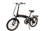 Alba Fold 2 Premium Katlanır Elektrikli Bisiklet LCD Gösterge, 9.6Ah Batarya Siyah E-Bike