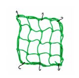 Motosiklet Kask Ve Bagaj Filesi Plastik Kancalı File 35X35 Cm Yeşil