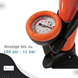XBYC 9017 Göstergeli Ayaklı Bisiklet Pompası 160PSI Yüksek Basınçlı Pompa