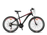 Kron XC 75 27.5" Jant V Fren 17 Kadro 21 Vites Dağ Bisikleti Siyah Kırmızı Füme