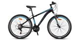 Kron XC 75 27.5" Jant 19' Kadro V-Fren 21 Vites Dağ Bisikleti Siyah Mavi Füme