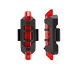 Sarissa Usb Şarj Edilebilir Led Bisiklet Far Ön Işık Kuyruk Lambası 6116 Bisiklet Far Stop Seti