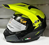 Sway Xbyc X60 Full Face Enduro Touring Adventure Kapalı Motosiklet Kaskı XXL Beden Kum Sarısı