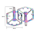 Meroca Rainbow Alüminyum Rulmanlı Bisiklet Pedalı Ultra Hafif Freeride Platform Pedal