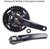 Shimano Deore FC-MT500-3 40/30/22T 175mm 3x10 Uyumlu Aynakol Hollowtech Aynakol