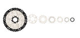 Shimano Deore XT CS-M8100-12 Ruble 10-51T (Micro Spline) 12 Vites Kaset Dişli Deore Xt Ruble